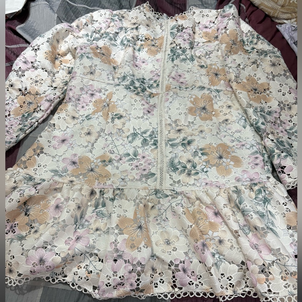 Bundle 2 for $30. Anewsta Elegant Floral Lace Midi Dress. Size 3XL.